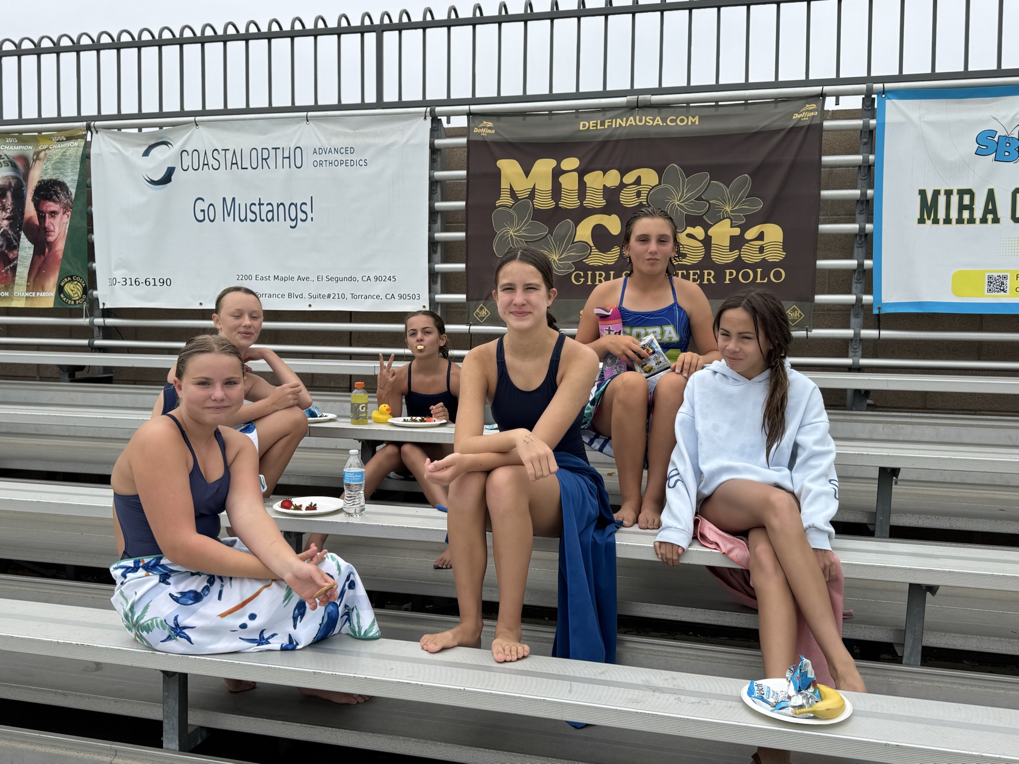 Mini Mustangs athletes training in the pool